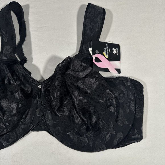 NWT Wacaol‎ [ 42DD US ] Awareness Underwire Bra in Black #6277 - Picture 8 of 13